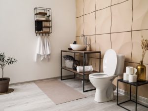 étagères salle de bains