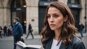 Femme qui lis explication dans un article