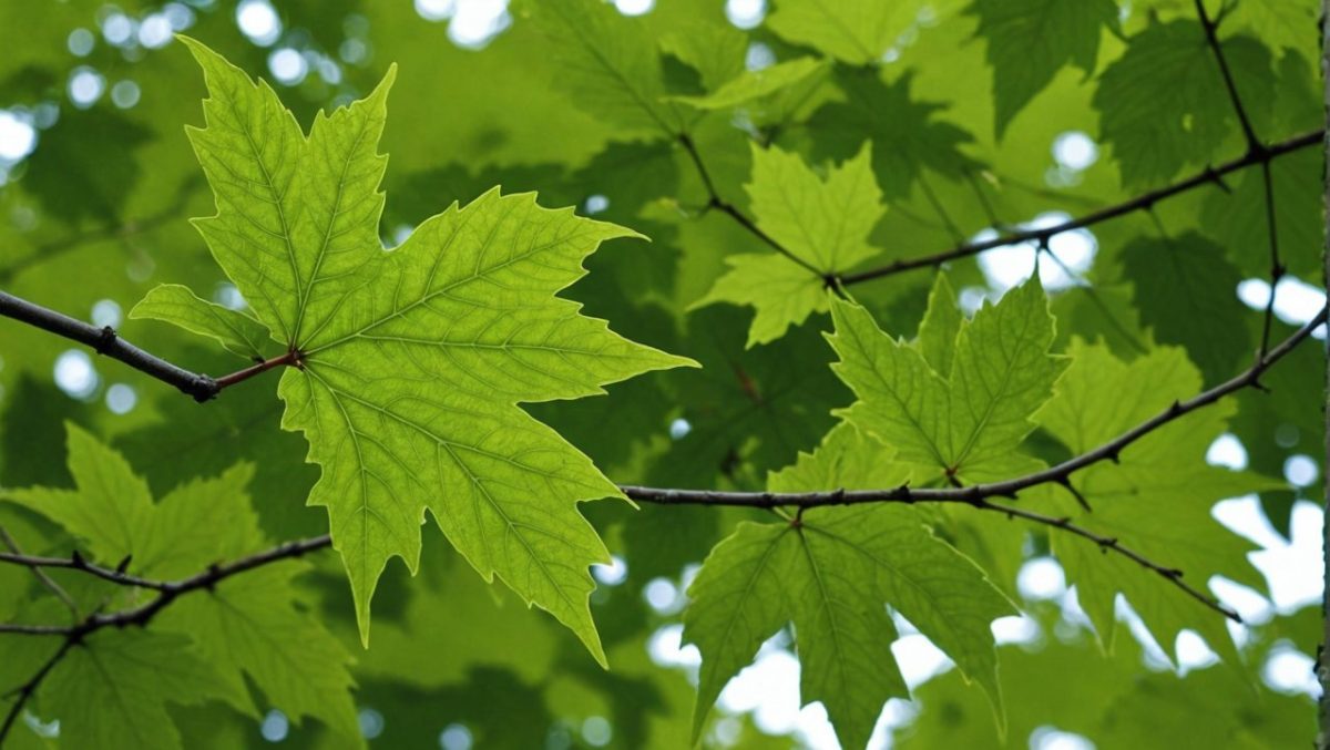 Pourquoi existe-t-il des traits à l'intérieur des feuilles d'arbres ?