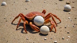 Pourquoi les crabes s'affairent-ils à réaliser des boules de sable ?